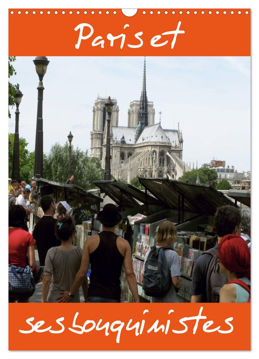 Paris et ses bouquinistes (CALVENDO Calendrier mensuel 2026)
