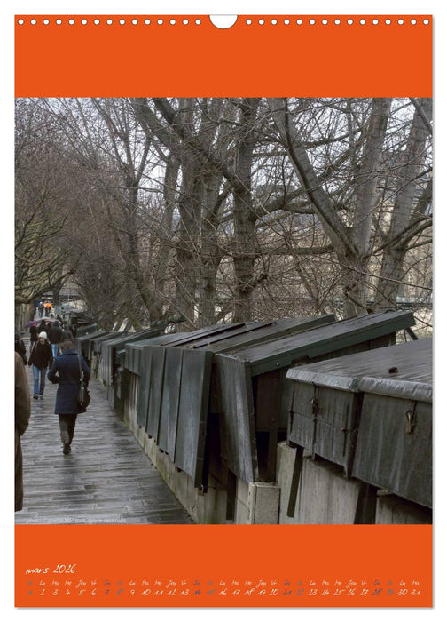 Paris et ses bouquinistes (CALVENDO Calendrier mensuel 2026)