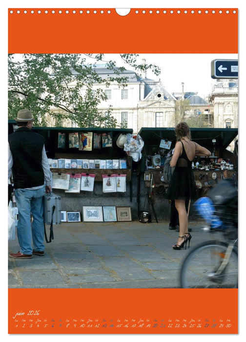 Paris et ses bouquinistes (CALVENDO Calendrier mensuel 2026)