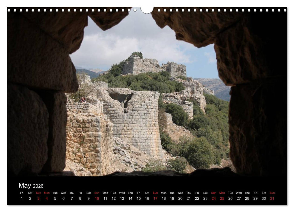 Monuments of Israel 2026 (CALVENDO Monthly Calendar 2026)