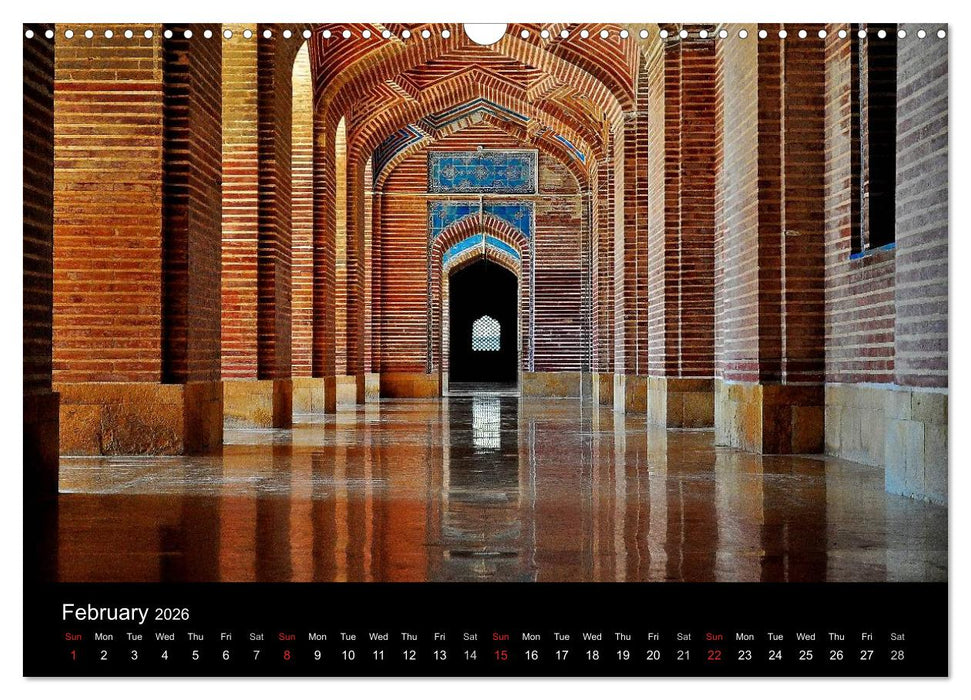 Monuments of Pakistan 2026 (CALVENDO Monthly Calendar 2026)