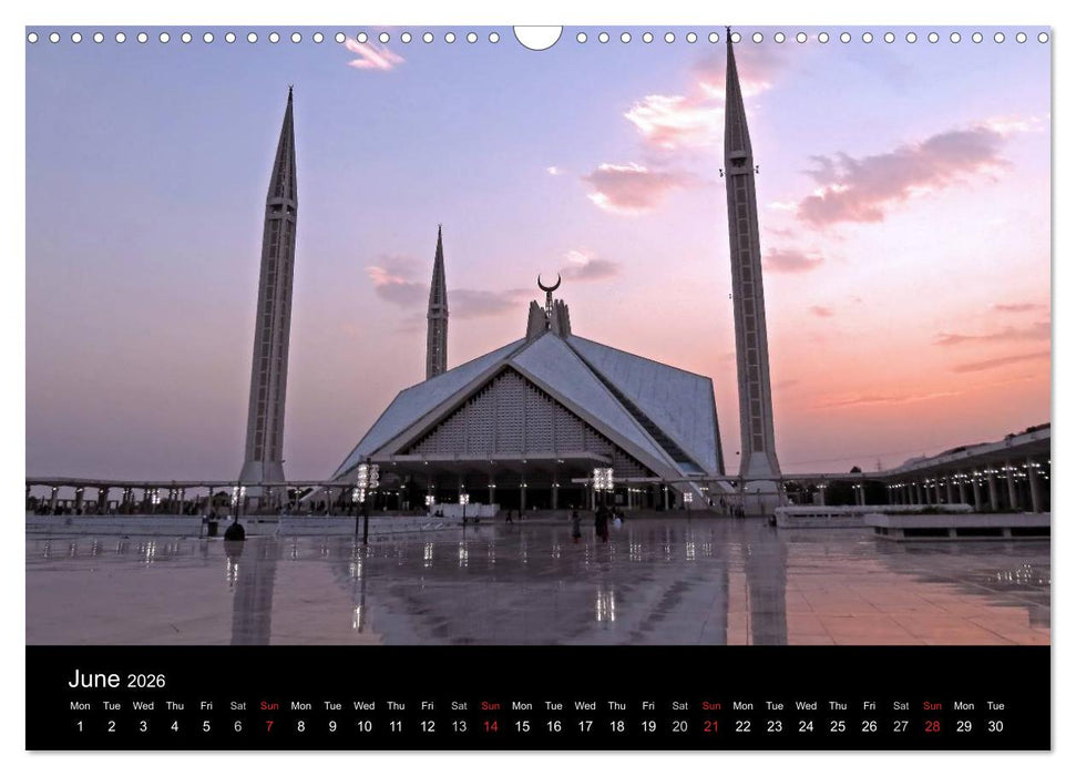 Monuments of Pakistan 2026 (CALVENDO Monthly Calendar 2026)