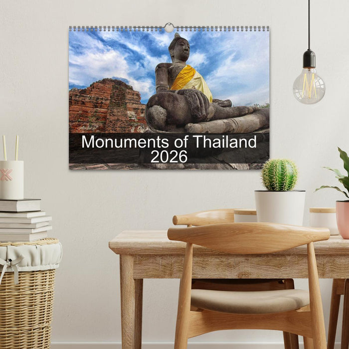 Monuments of Thailand 2026 (CALVENDO Monthly Calendar 2026)
