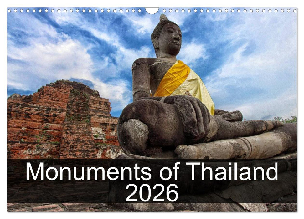 Monuments of Thailand 2026 (CALVENDO Monthly Calendar 2026)