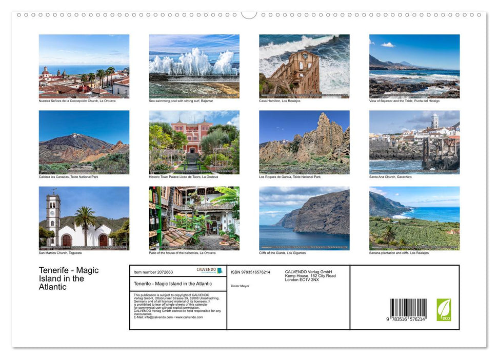 Tenerife - Magic Island in the Atlantic (CALVENDO Premium-Calendar 2026)