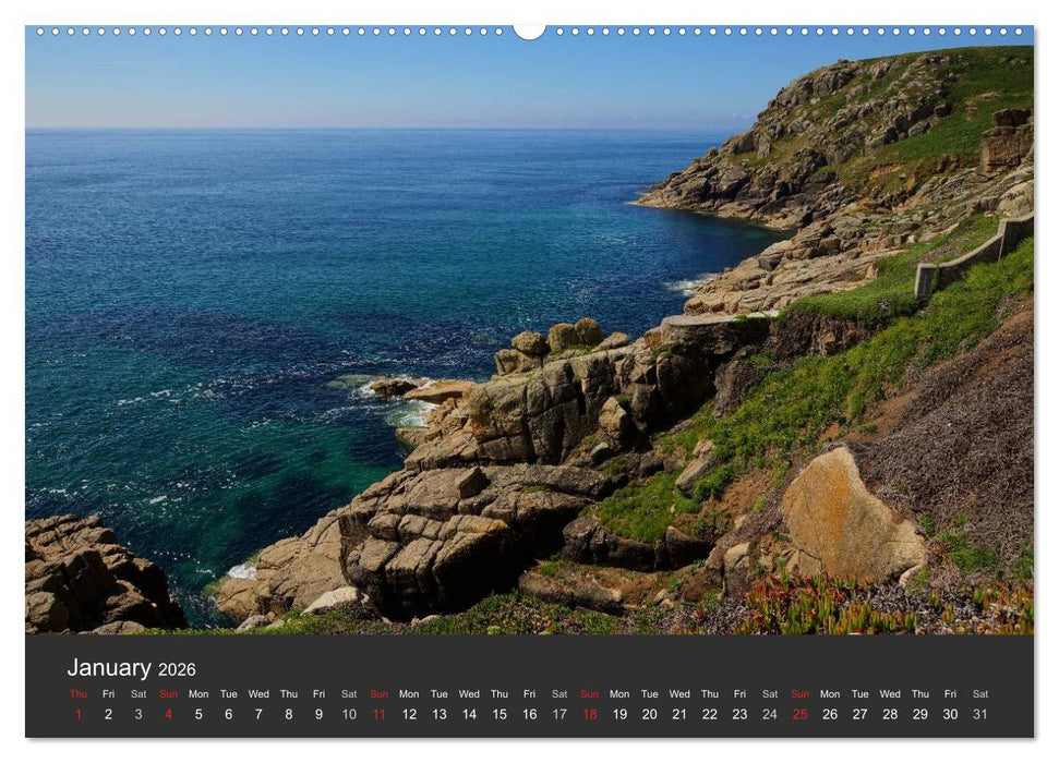 Sights and Views in Cornwall (CALVENDO Premium-Calendar 2026)