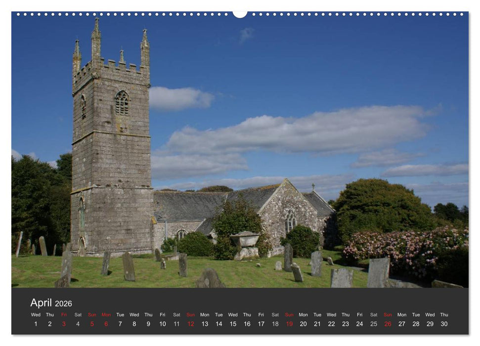 Sights and Views in Cornwall (CALVENDO Premium-Calendar 2026)
