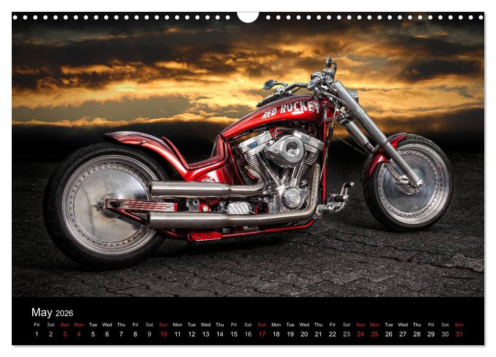 Motorbike Dreams (CALVENDO Monthly Calendar 2026)