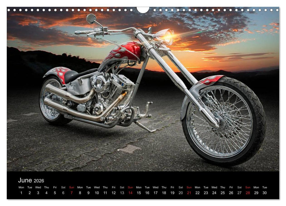 Motorbike Dreams (CALVENDO Monthly Calendar 2026)