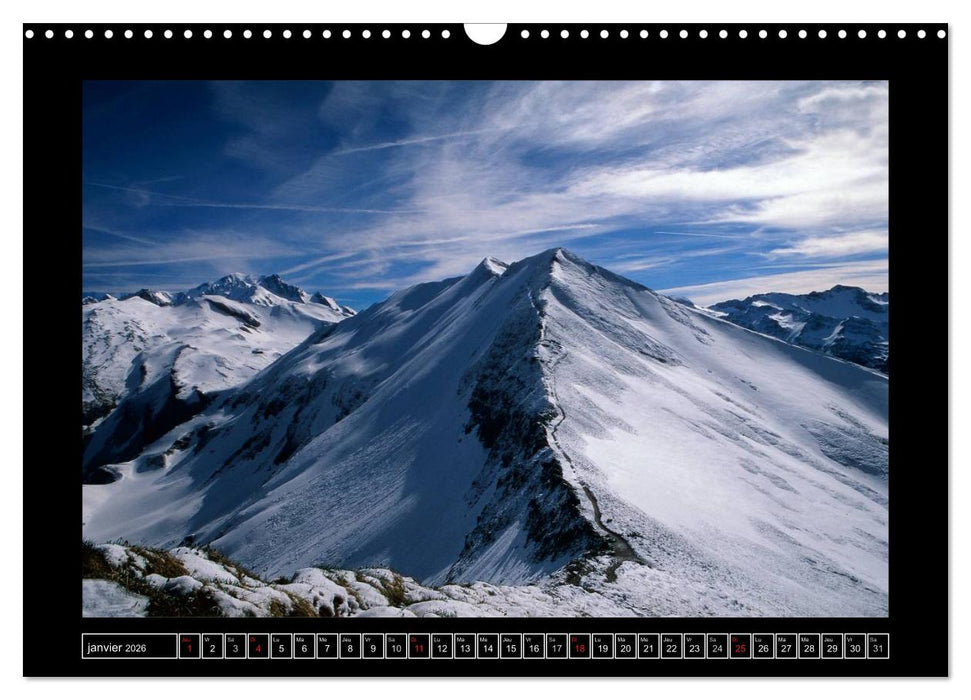 Photographies de Montagne (CALVENDO Calendrier mensuel 2026)