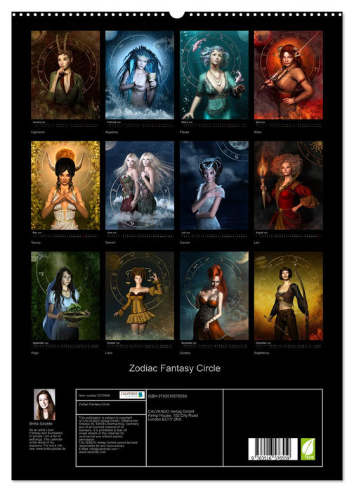 Zodiac Fantasy Circle (CALVENDO Premium-Calendar 2026)