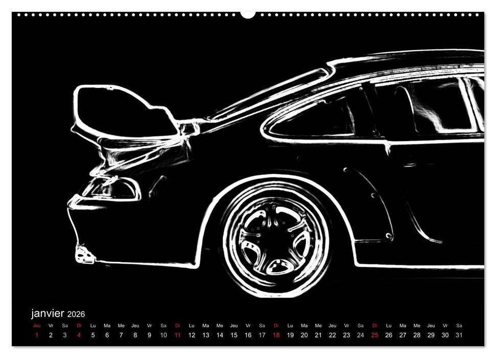 911 Lignes (CALVENDO Calendrier supérieur 2026)