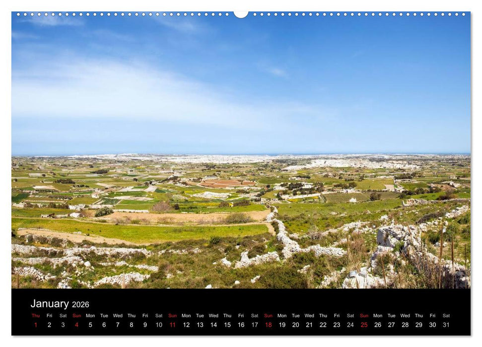 Malta. The sunny island full of charm. (CALVENDO Premium-Calendar 2026)