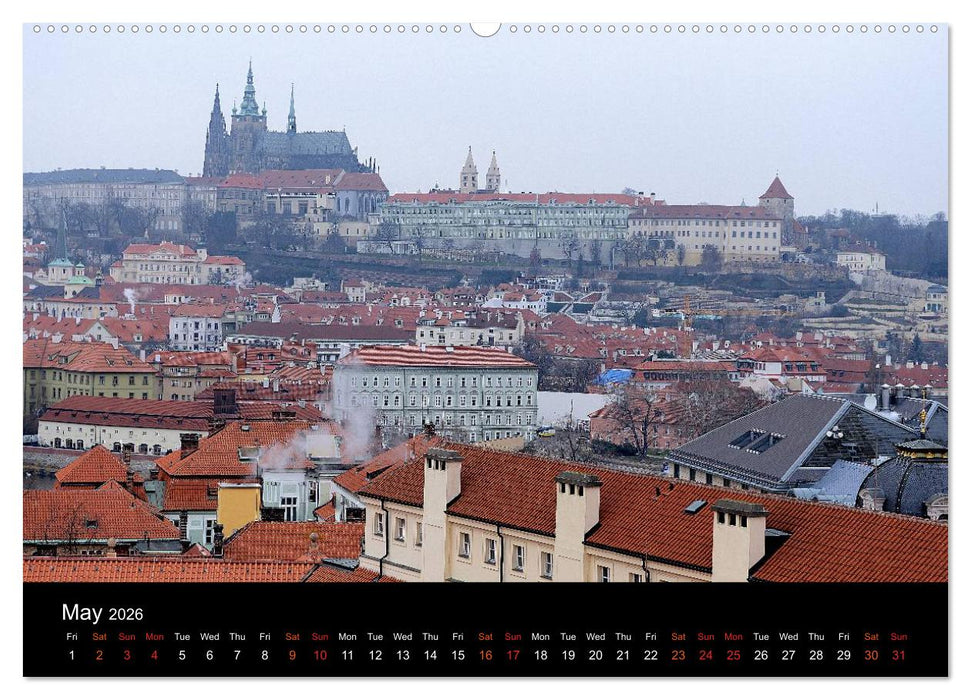 Walking around Prague (CALVENDO Premium-Calendar 2026)