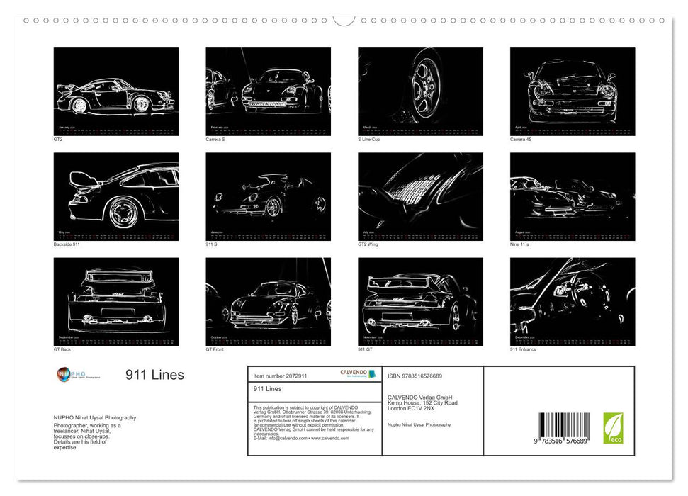 911 Lines (CALVENDO Premium-Calendar 2026)
