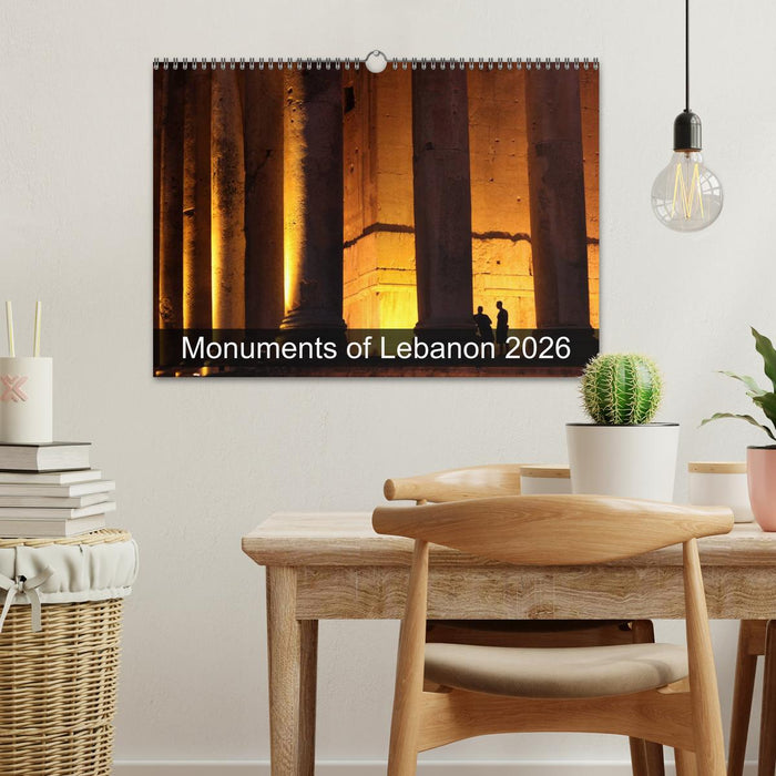 Monuments of Lebanon 2026 (CALVENDO Monthly Calendar 2026)