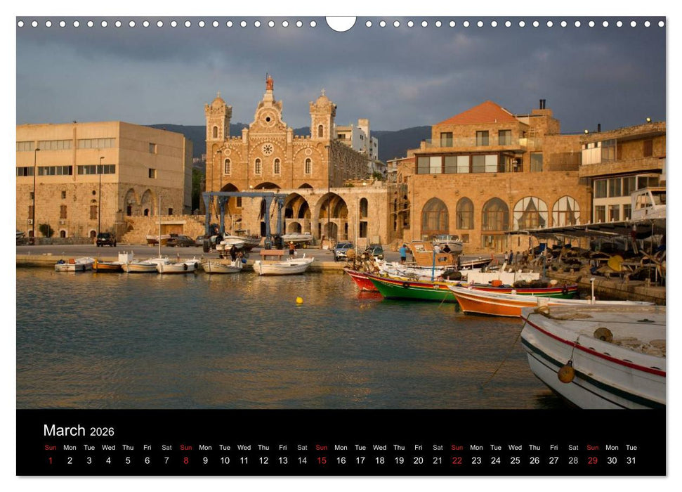 Monuments of Lebanon 2026 (CALVENDO Monthly Calendar 2026)