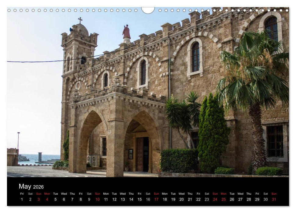 Monuments of Lebanon 2026 (CALVENDO Monthly Calendar 2026)