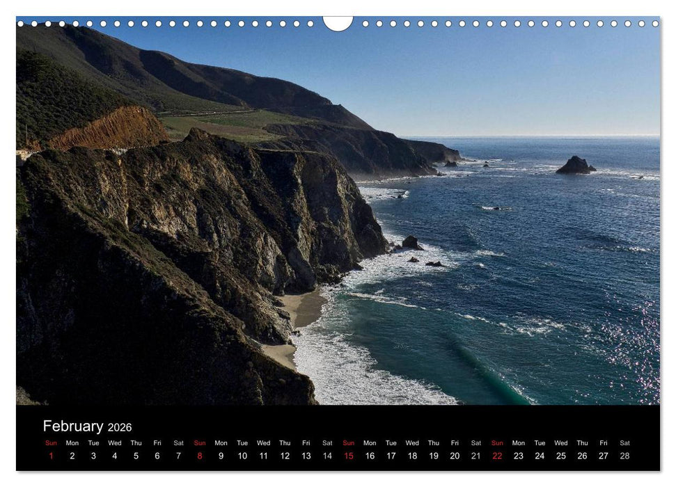 California Coasline (CALVENDO Monthly Calendar 2026)