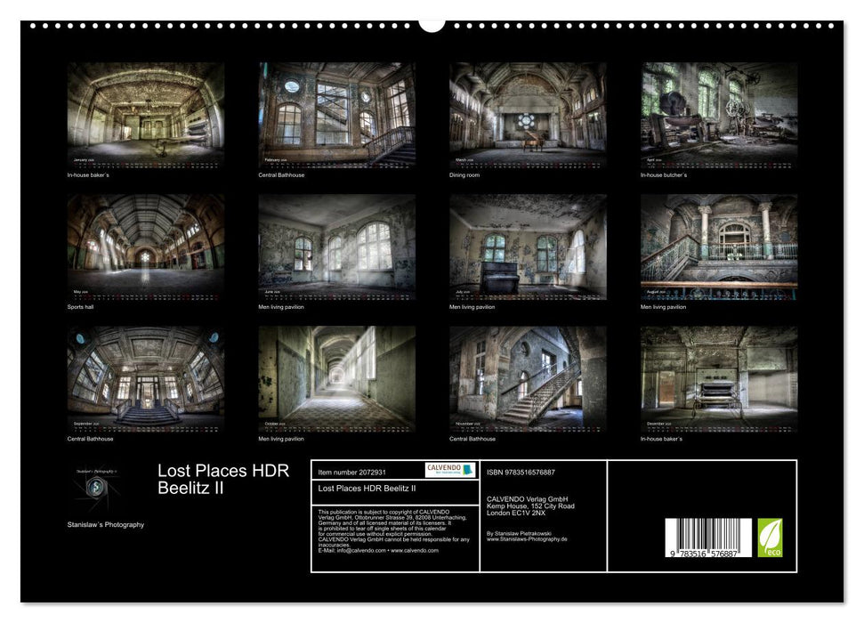 Lost Places HDR Beelitz II (CALVENDO Premium-Calendar 2026)