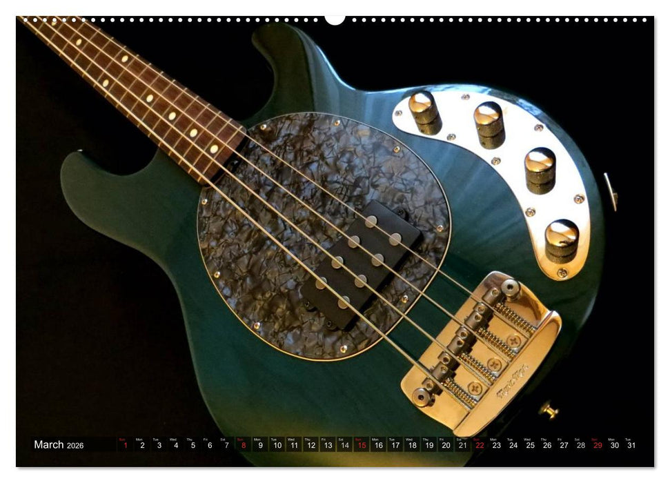 ROCK GUITARS Snapshots (CALVENDO Premium-Calendar 2026)
