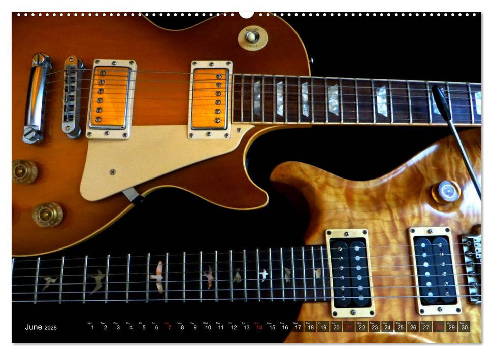 ROCK GUITARS Snapshots (CALVENDO Premium-Calendar 2026)