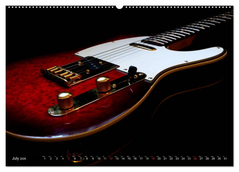 ROCK GUITARS Snapshots (CALVENDO Premium-Calendar 2026)