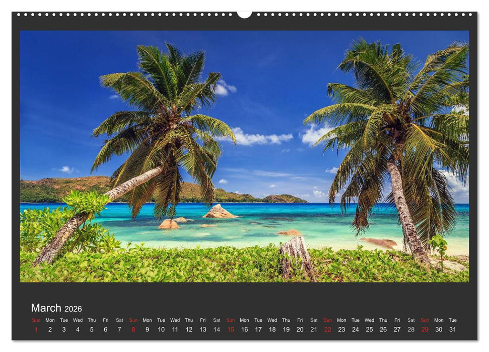 Seychelles Dream beaches in paradise (CALVENDO Premium-Calendar 2026)