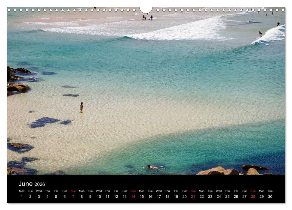 Beaches of Galicia (CALVENDO Monthly Calendar 2026)