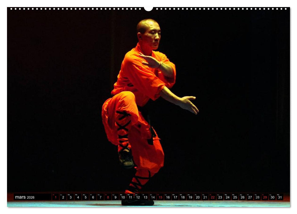 Kung Fu du Mont Song (CALVENDO Calendrier supérieur 2026)