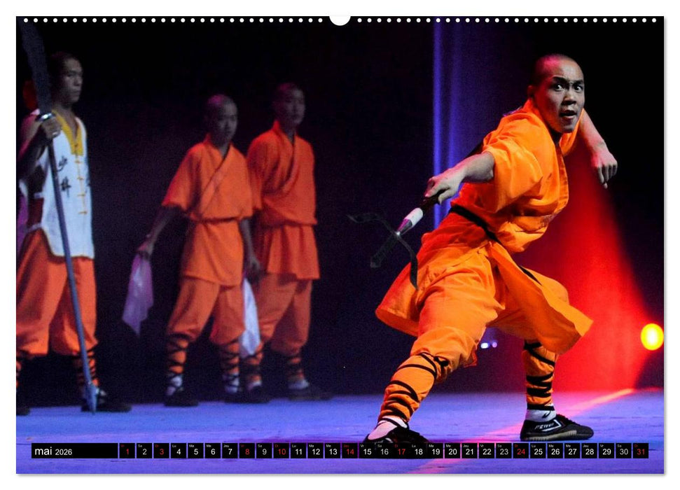 Kung Fu du Mont Song (CALVENDO Calendrier supérieur 2026)