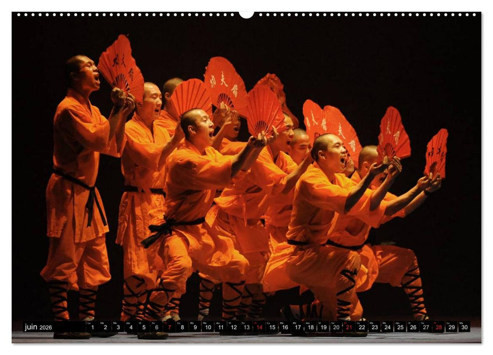 Kung Fu du Mont Song (CALVENDO Calendrier supérieur 2026)