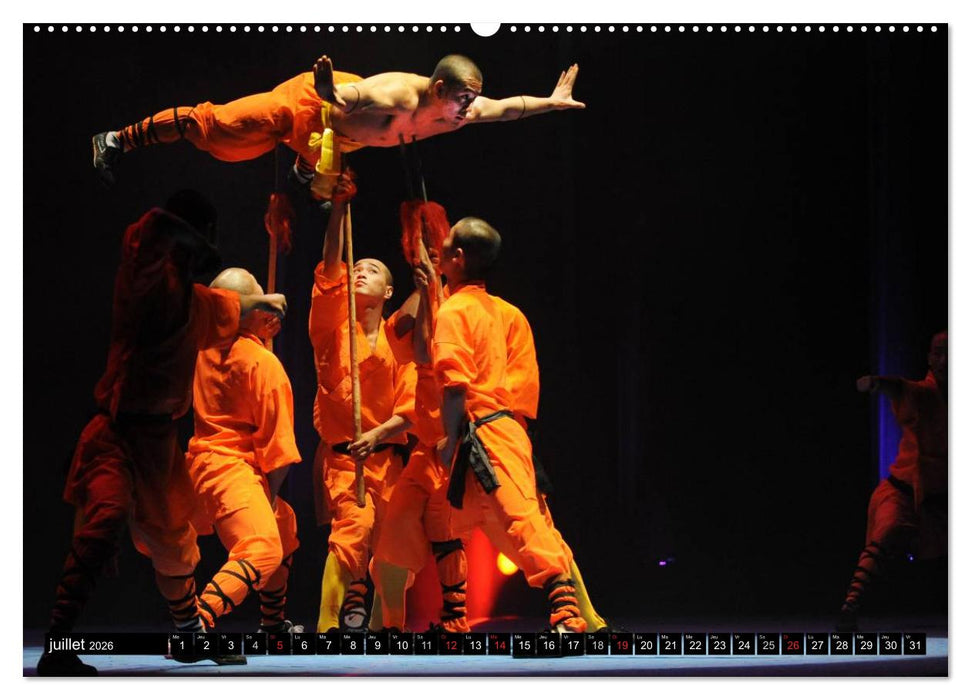 Kung Fu du Mont Song (CALVENDO Calendrier supérieur 2026)