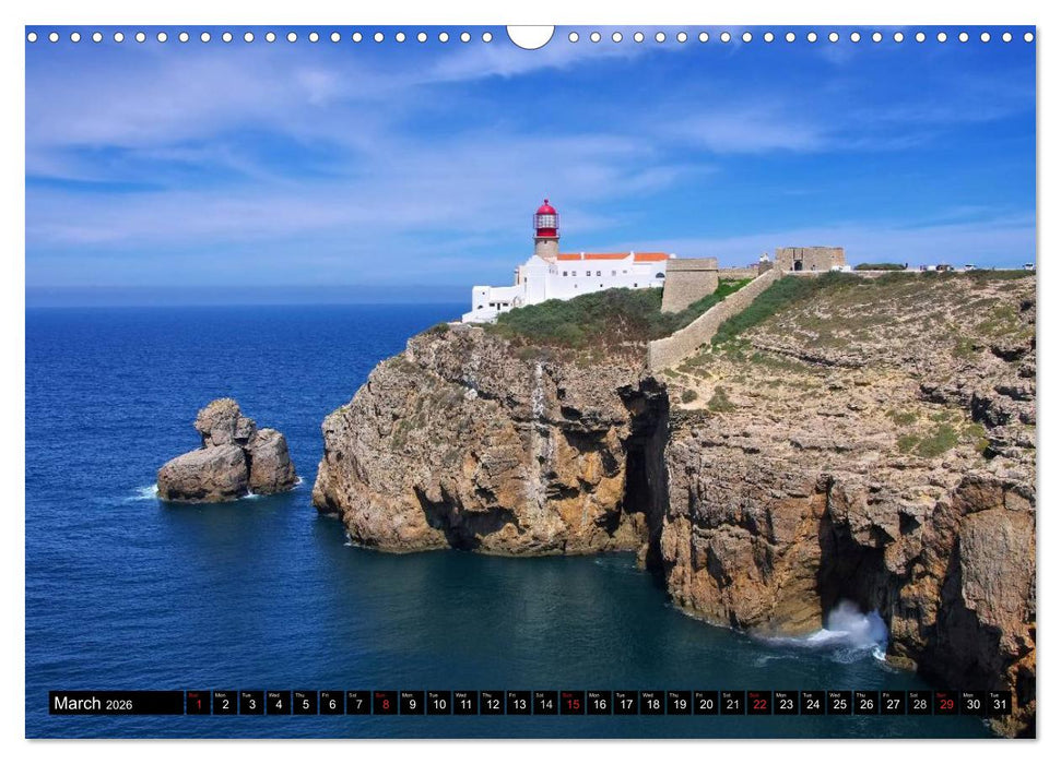 Algarve - The most beautiful European coast (CALVENDO Monthly Calendar 2026)