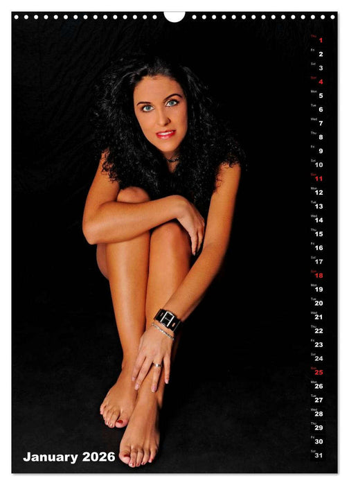 Seated naked beauties (CALVENDO Monthly Calendar 2026)