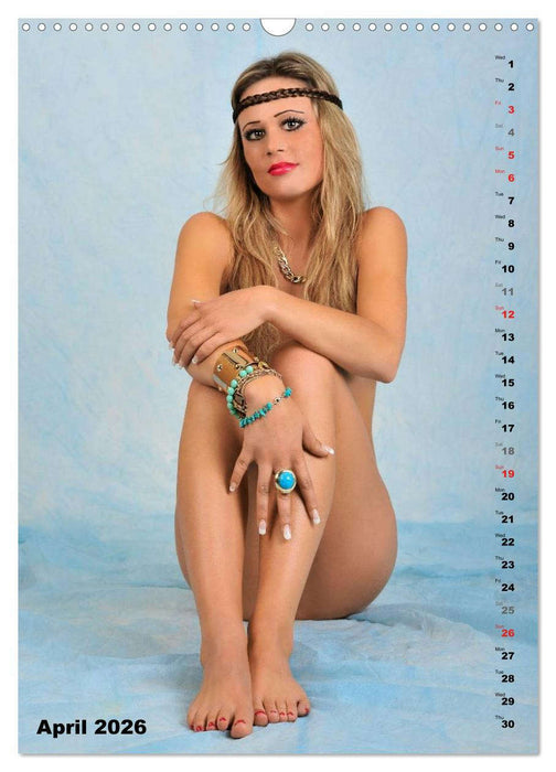Seated naked beauties (CALVENDO Monthly Calendar 2026)