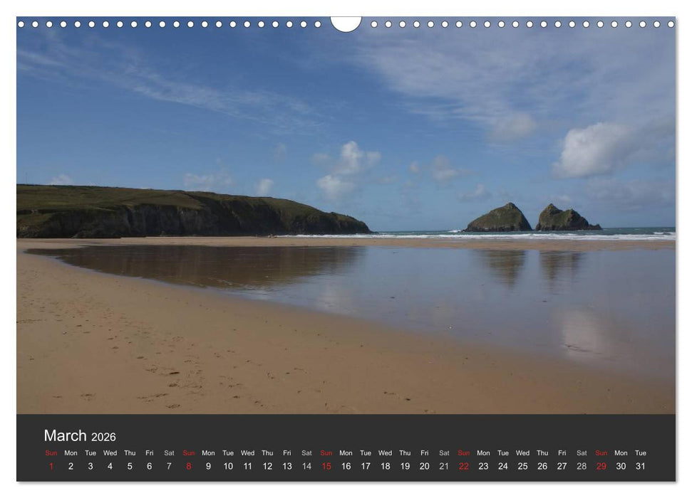 Sights and Views in Cornwall (CALVENDO Monthly Calendar 2026)