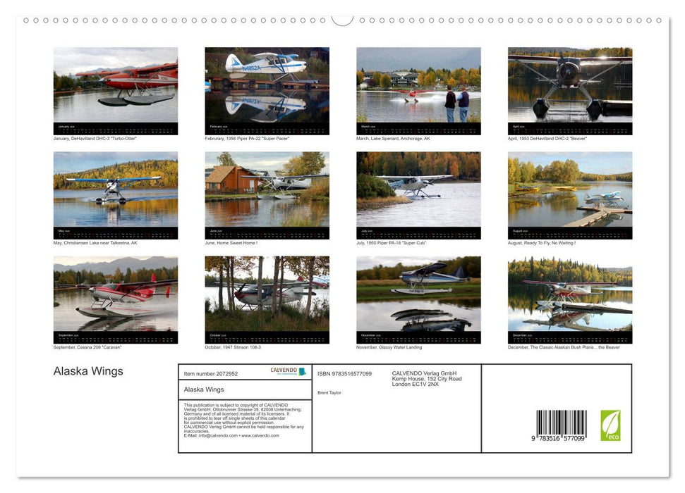 Alaska Wings (CALVENDO Premium-Calendar 2026)