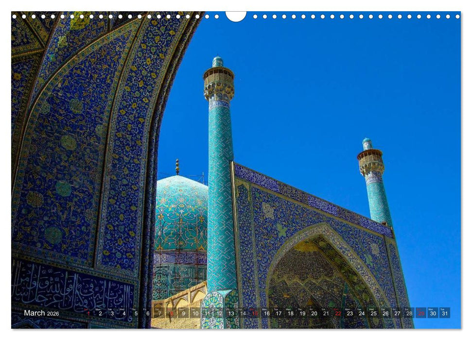 A journey through Iran (CALVENDO Monthly Calendar 2026)