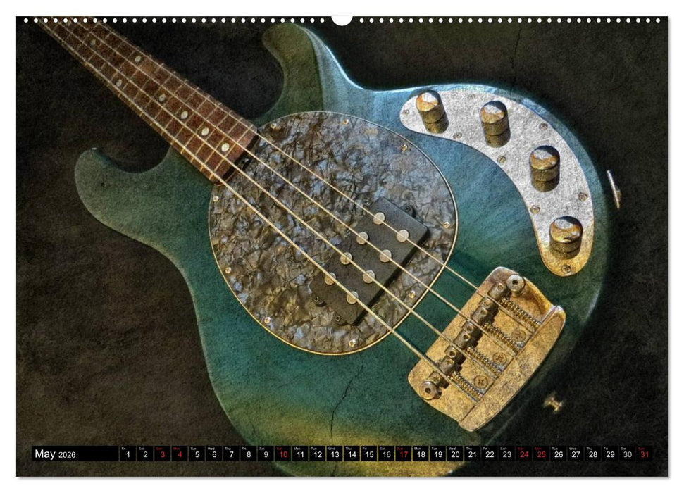 GUITARS Vintage Style (CALVENDO Premium-Calendar 2026)