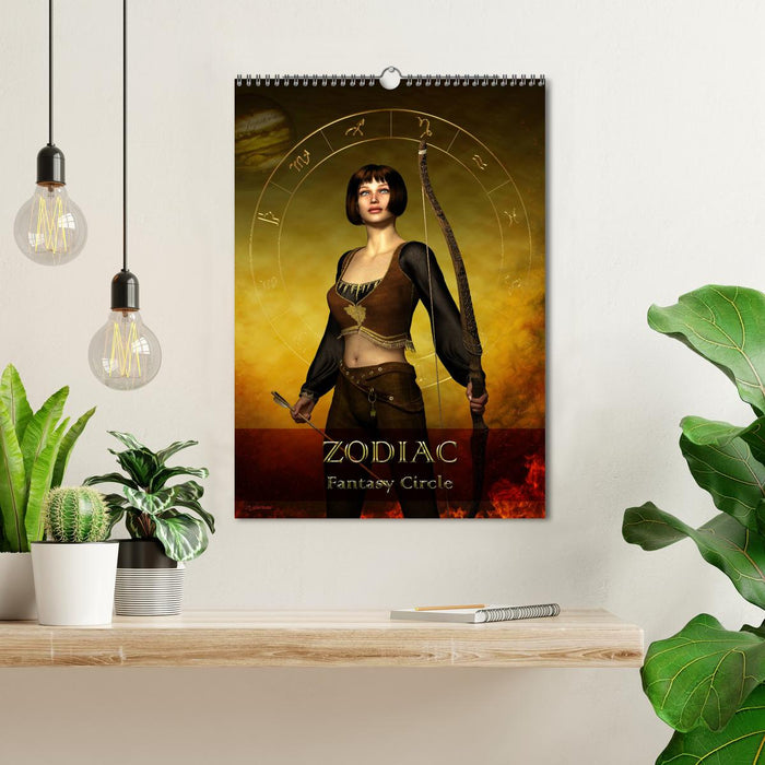 Zodiac Fantasy Circle (CALVENDO Monthly Calendar 2026)