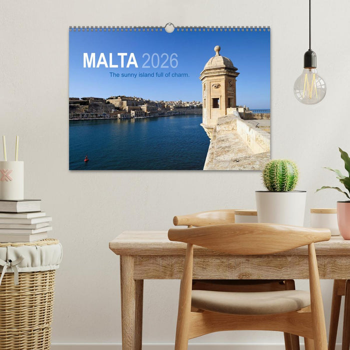 Malta. The sunny island full of charm. (CALVENDO Monthly Calendar 2026)