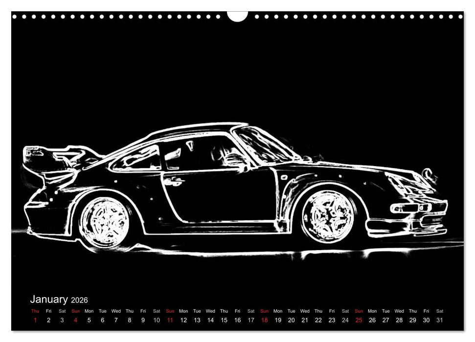 911 Lines (CALVENDO Monthly Calendar 2026)