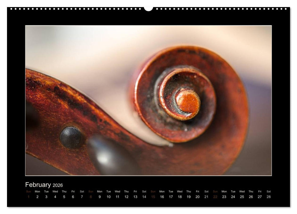 A violin only (CALVENDO Premium-Calendar 2026)