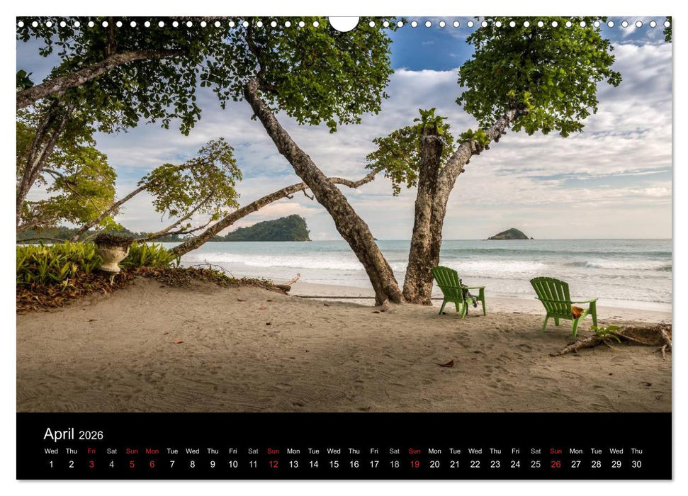 Costa Rica Colours and Light (CALVENDO Monthly Calendar 2026)