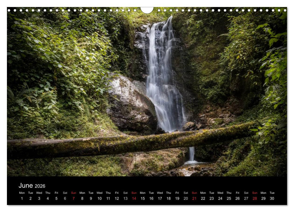 Costa Rica Colours and Light (CALVENDO Monthly Calendar 2026)
