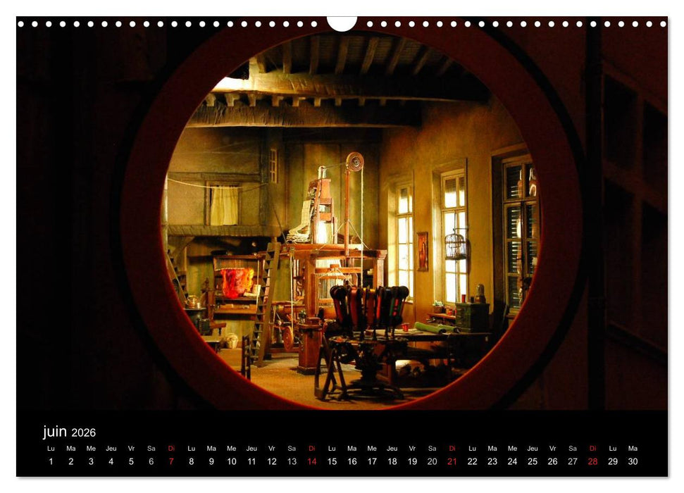 Lyon Magie de la lumière (CALVENDO Calendrier mensuel 2026)