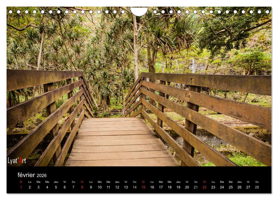Paysages de La Réunion (CALVENDO Calendrier mensuel 2026)