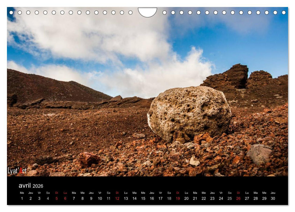 Paysages de La Réunion (CALVENDO Calendrier mensuel 2026)