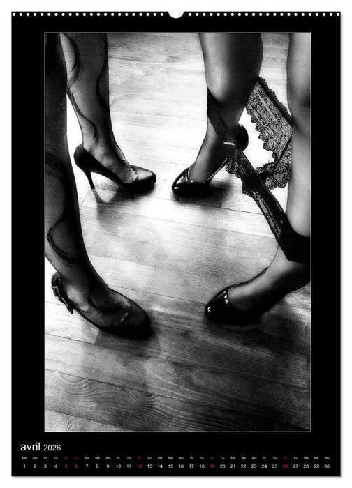 En mode culotte, bas et escarpins (CALVENDO Calendrier supérieur 2026)